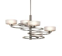 KICHLER Lámpara colgante LED Aleeka 5 luces altura 43,8 cm True