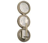 KICHLER Lámpara de pared Rosalie, vidrio antiguo texturado