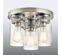 KICHLER Lámpara de techo Brinley, 3 luces True