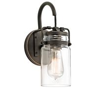 Elstead Lighting Brinley lámpara de pared 1x60 W marrón KL-BRINLEY1-OZ