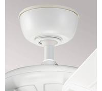 KICHLER Ventilador de techo Kevlar 42 IP44, blanco, Ø 107 cm