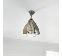 KICHLER Ventilador de techo LED Terna níquel/crema