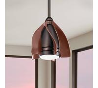 KICHLER Ventilador techo LED Terna bronce grasa/cepillado