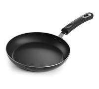 KICHLY Sartén de Aluminio Antiadherente 24 cm - Sartén de Inducción Duradera, Apta para Lavavajillas - con Mango Remachado, Apta para Cocinas Eléctricas y de Cerámica (Gris)