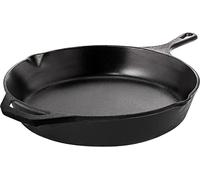 KICHLY - Sartén de hierro fundido presazonado - Cast Iron Skillet - utensilio de cocina seguro para interiores y exteriores - sartén de hierro fundido de 26 cm (10,25 pulgadas) - Sartén de hierro