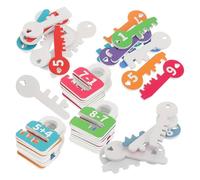 KICHOUSE 1 Juego De Juguetes Educativos De Matemáticas De Madera para Niños Pequeños, Juego De Emparejar Y Contar Números, Actividades Interactivas De Aprendizaje Preescolar para El