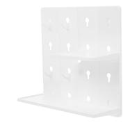 KICHOUSE 1 Juego Marco Decorativo De Tablero Perforado Muro Estante del Tablero del Agujero Cochera Colgante Estantes Montados En La Pared Tablero Perforado De Montaje En Pared Abs