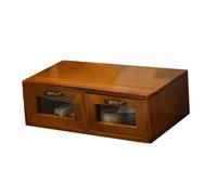KICHOUSE 1 Pc Tocador Computadora Portatil Organizador De Encimera Con Cajones Monitor Grande Estante De La Computadora Accesorios De Oficina Soporte Para Laptop Con Cajón Coffee Vidrio