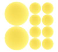 KICHOUSE 10 Piezas Bolas de Golf de Espuma EVA Amarilla para Entrenamiento Suaves y Seguras para Interior y Exterior Práctica de Golf Jardín para Principiantes