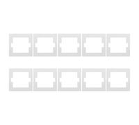 KICHOUSE 10 Piezas Junta Ignífuga para Enchufes Tipo 86, Sellado Resistente al Fuego, 10 Unidades Blancas, Protección contra Polvo y Humedad para Caja de Enchufe en Hogar y Oficina