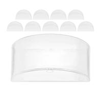 KICHOUSE 10 Piezas Tanque Semicircular de Plástico para Experimentos de Física Bordes Redondeados y Función de Demostración de Reflexión, Adecuado para Kits Científicos en Casa