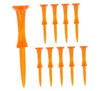 KICHOUSE 10 Piezas Tees de Plástico Forma de Rueda para Simulador para Práctica Césped Interior y Exterior Equipamiento Durable para Golfistas