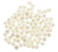 KICHOUSE 100 Botones Resistentes al Desgaste y Rotura Dorados Vintage de Perlas para Coser Diseño Elegante Ideales para Decoración de Ramos y Prendas de Ropa