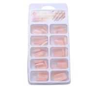 KICHOUSE 100 Uñas Postizas Artificiales Rosa de Abs Fáciles de Pulir y Moldear Estuche de Almacenamiento para Salones de Uñas y Profesionales en Nail Art
