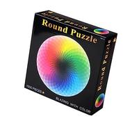 KICHOUSE 1000 Piezas Colorido Rompecabezas Mosaico Rompecabezas De Redondo Pequeño Rompecabezas para Adultos Colores Rompecabezas Educativo Colorful