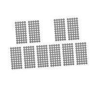 KICHOUSE 12 Hojas Marcadores Reflectantes para Escáneres Grosor Puntos Precisión Alta Resolución para Posicionamiento y Seguimiento Óptico Oficinas y Estudios