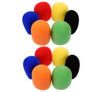 KICHOUSE 12 Piezas Cubiertas de Esponja para Micrófono Protección Contra Ruido y Saliva la Mayoría de Micrófonos