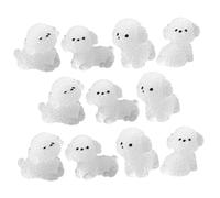 KICHOUSE 12 Piezas Figuras de Perro de Resina Que Brillan la Oscuridad Miniaturas Decorativas para Jardín y Hogar Modelos Diferentes Decoraciones Resistentes y Ligeras para Paisaje y