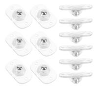 KICHOUSE 12 piezas Ruedas Adhesivas Giratorias de Acero Inoxidable para Muebles y Electrodomésticos Mini Ruedas Autoadhesivas Resistentes y Silenciosas para Cajas Cubos y Almacenamiento
