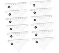 KICHOUSE 12piezas Reglas Triangulares Unidades Medición Precisa para Matemáticas y Geometría Material