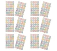 KICHOUSE 16hojas Pegatinas de Refuerzo para Etiquetas Adhesivas para Papel Suelto Protección y Reparación de Perforaciones Archivadores Uso Oficina y Manualidades