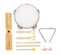 KICHOUSE 1Juego Instrumentos Musicales de Pequeños Percusión Musicales Seguros y Duraderos Bebés