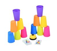 KICHOUSE 1Juego Juguete de Apilamiento Educativo de Vasos Apilables de Plástico Seguro y Duradero Desarrollo Cognitivo y Coordinación Mano