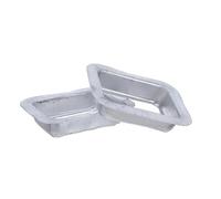 KICHOUSE 2 Piezas Adaptador de Salida de Canalón de Aluminio 100x80 Mm Alta Resistencia Climática y Superficie Autolimpiante para Sistemas de Drenaje Exterior en Zonas Lluviosas