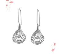 KICHOUSE 2 Piezas Batidor de Huevos Manual Inoxidable Mezclador Semiautomático para Cocinar y Hornear Utensilio de Cocina para y Espumar