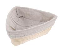 KICHOUSE 2 Piezas Cesta De Triangular Cesta De Merienda Tazón Para Fermentar De Hojaldre Cesto De Mimbre Canasta Triangular Cuenco Triangular De Ratán Equipo Cestas Bol Khaki