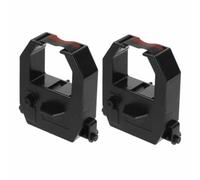 KICHOUSE 2 Piezas Cinta de Repuesto Negra para Máquina de Fichar Nylon Resistente y Tinta Duradera, Adecuado para Negocios y Hospitales en Relojes Digitales de Control