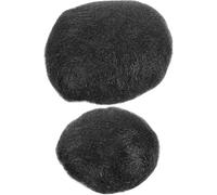 KICHOUSE 2 Piezas de Relleno para Moño Postizo Grande y Pequeño, Accesorio para Recogidos de Cabello Liso, Extensión de Cabello Tipo Moño para Mujer y Niña, Adecuado para Bodas y Fiestas