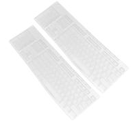 KICHOUSE 2 Piezas Funda Protectora para Teclado Película de Silicona Transparente Anti-Polvo y Anti-Desgaste de Unidades Compatible con Logitech