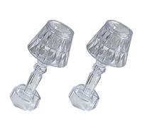 KICHOUSE 2 Piezas Lámpara de mesa electrónica luz de noche led lights lamparas led lamparas de dormitorio mesa de cama lámpara de noche decorativa adorno de luz decorativa Batería de botón