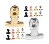 KICHOUSE 20 Unidades Pinzas Magnéticas Pequeñas para Fotos Clips Reutilizables Decorativos Plata Negro Dorado y Rosa Sujetadores Versátiles para Colgar Imágenes Hogar y Oficina