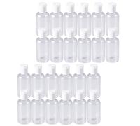 KICHOUSE 24 Botellas Rellenables de Plástico de 75 Ml sin Olor para Champú y Crema Solar, Ideales para Viajes de Negocios y Actividades al Aire Libre Color Aleatorio