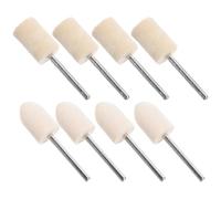 KICHOUSE 24piezas Cabezales de Pulido de Fieltro de Lana con Vástago Pulidor Cilíndrico y Cónico para Amoladora Accesorios de Lijado y Limpieza Profesional