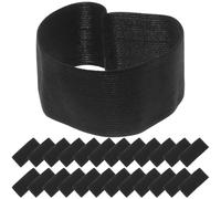 KICHOUSE 25 Brazaletes Elásticos Negros para Luto y Funeral Banda Conmemorativa de Poliéster Resistente Tamaño Ajustable para Deportes y Actividades al Aire Libre