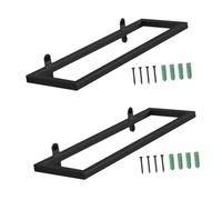 KICHOUSE 2piezas Botellero De Pared Soporte para Vino De Pared Botellero De Hierro Expositor Estante Decorativo para Vinos Hogar Negro Expositores De De