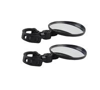 KICHOUSE 2piezas Retrovisor Bicicleta Unidades Ajustable Reflector y Carretera Lente Grande