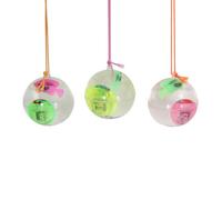 KICHOUSE 3 Bolas de Cristal Luminosas y Saltarinas Cuerda, Pelota Que Rebota de Plástico, Juguete Intermitente Adecuado para Día Fitness Color Aleatorio