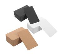 KICHOUSE 300 Piezas Tarjetas Blanco para Diy Tarjetas de Índice para Estudiar Manualidades y Mensajes Negras Blancas Kraft