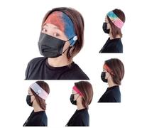 KICHOUSE 4 Diademas Estrechas Banda Cabello que Sujeta el Cabello en Su Lugar de Algodón Transpirables Set de Fitness Colorido para Yoga y Deportes
