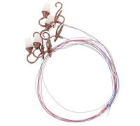 KICHOUSE 4 Piezas Lámpara de Pared Miniatura para Decoración de Mesa de Arena Conjunto de Luz Blanca Fría Diseño Bronce Antiguo para Micro Paisajismo y Adornos Interiores