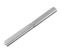 KICHOUSE 4 Piezas Pesas de Retención para Poste de Bandera Imán Resistente al Viento, Material Magnético Rectangular en Color Plata para Actividades al Aire Libre