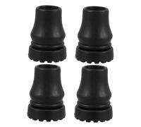 KICHOUSE 4 Piezas Tacos Antideslizantes de Muletas Conteras de Caucho para Bastones Diámetro Interior Accesorios para Caminatas Estables y Cómodas
