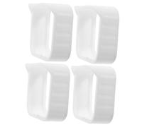 KICHOUSE 4piezas Funda Protectora para Cámara De Exterior Interior Compatible Blink Color Blanco Fabricada Silicona Resistente Intemperie para Proteger Cámaras De Seguridad Entornos