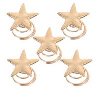 KICHOUSE 5 Horquillas Cabello en Espiral Forma de Estrella Dorada, Accesorios Cabello de Novia Ligeros y Elegantes para Celebraciones y Vida Diaria