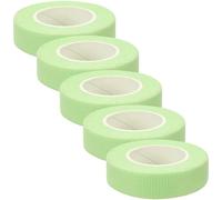KICHOUSE 5 Rollos de Cinta para Extensiones de Pestañas Transpirable y Tearable, Cinta Adhesiva Ancha de Tela No Tejida para Aplicación Profesional de Pestañas