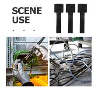 KICHOUSE 50 Bridas para Cables Reutilizables de 9 CM Cierre de Gancho y Bucle Correas Ajustables Negras para Organizador de Cables de Pared y Escritorio Oficina y Hogar